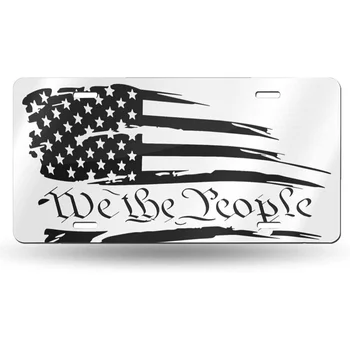 Ameerika Lipu Me Rahvas Põhiseaduse Uudsus numbrimärk Katab Edevus Metallist Silt Ees Auto 6x12 Tolline numbrimärk