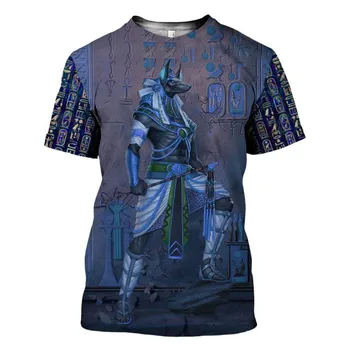 CLOOCL Brändi T-särk Iidse Egiptuse Jumalad T-särgid 3D Print Jumalannad Vaarao T-Särk Meeste ja Naiste Vabaaja Lühikesed Varrukad Pluss Suurus Tops
