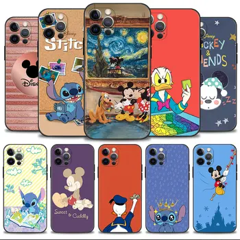 Disney Van Gogh Miki Minni Õmblema Juhul Apple iPhone 15 14 14 13 12 11 Pro Max 13 12 Mini XS Max XR X 7 8 Plus Kate