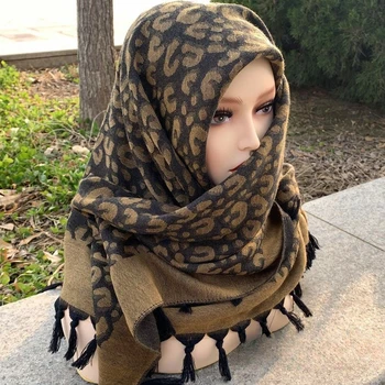 Freeshipping Hijab Moslemi Naised Mehed Kerchief Salli Leopard Headscarf Tutid Puuvillane Sall Islam Saudi Araabia, Lähis-Ida Soe