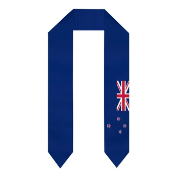 Lõpetamist Tiiva Uus-Meremaa Lipu sall Sall Varastas Sapphire Blue Star Triip Bakalaureuse Kleit Aksessuaar Lindi 180*14cm