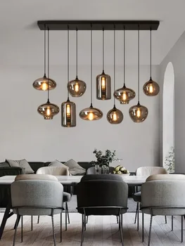 Põhjamaade Klaasist Ripats Kerge Loov Isiksus, Baar Lamp Disainer Söögituba Kohvik Tööstus Kodu Kaunistamiseks Hanglight